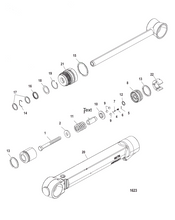 Mercury MerCruiser Trim Cylinder Rebuild Kit 25-87400A2 FSM055