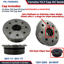 Tilt End Cap Yamaha outboard 60 70 75 85 90HP 3 Ram 6H1-43810-11-00 Stainless Steel FSM020SS