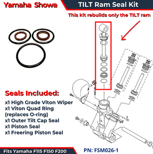 Highest Quality Showa TILT Ram Seal Kit FSM026-1