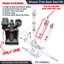 Highest Quality Showa TRIM Ram Seal Kit FSM026-2