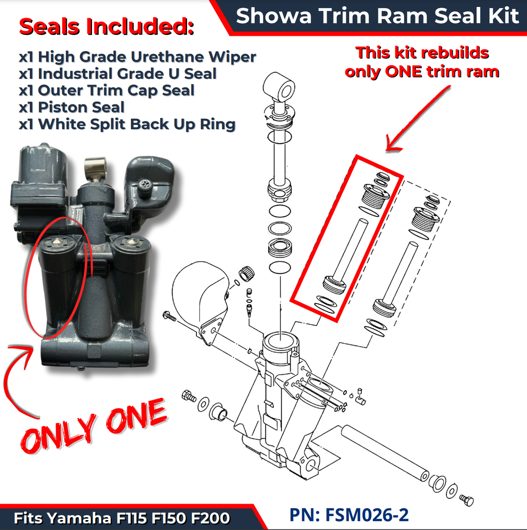 Highest Quality Showa TRIM Ram Seal Kit FSM026-2