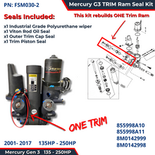 Mercury G3 TRIM Ram Seal Kit FSM030-2