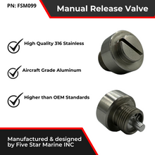 Stainless Steel! Yamaha Manual Release 61A-43845-00-00 (Wont Strip Out Like OEM)  FSM099