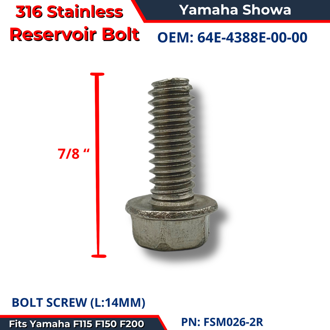 Yamaha Showa Reservoir Bolt 64E-4388E-00-00 FSM026-2R
