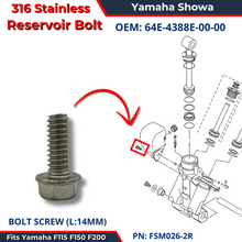 Yamaha Showa Reservoir Bolt 64E-4388E-00-00 FSM026-2R
