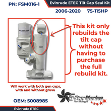 Evinrude ETEC Cap Seal Kit 75 -115hp ETEC 2006-2020 FSM016-1