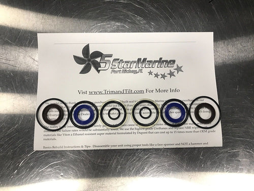 Mercury Force Outboard Tilt & Trim Rebuild Kit - Fits 25-60HP Motors (FSM006 / 827668A)
