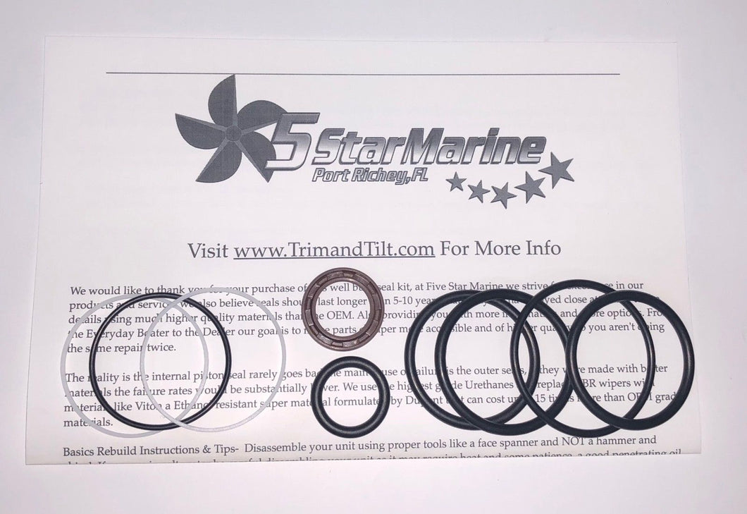 OMC Cobra Stern Drive OEM Seal Kit 0985060 985060 3854247 BRP Trim & Tilt Cylinder