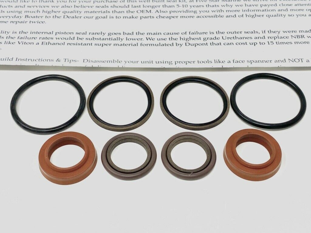 Volvo Penta SX-A DPS-A DPS-B OceanX Outdrive Trim Cylinder Ram Rebuild Kit FSM127