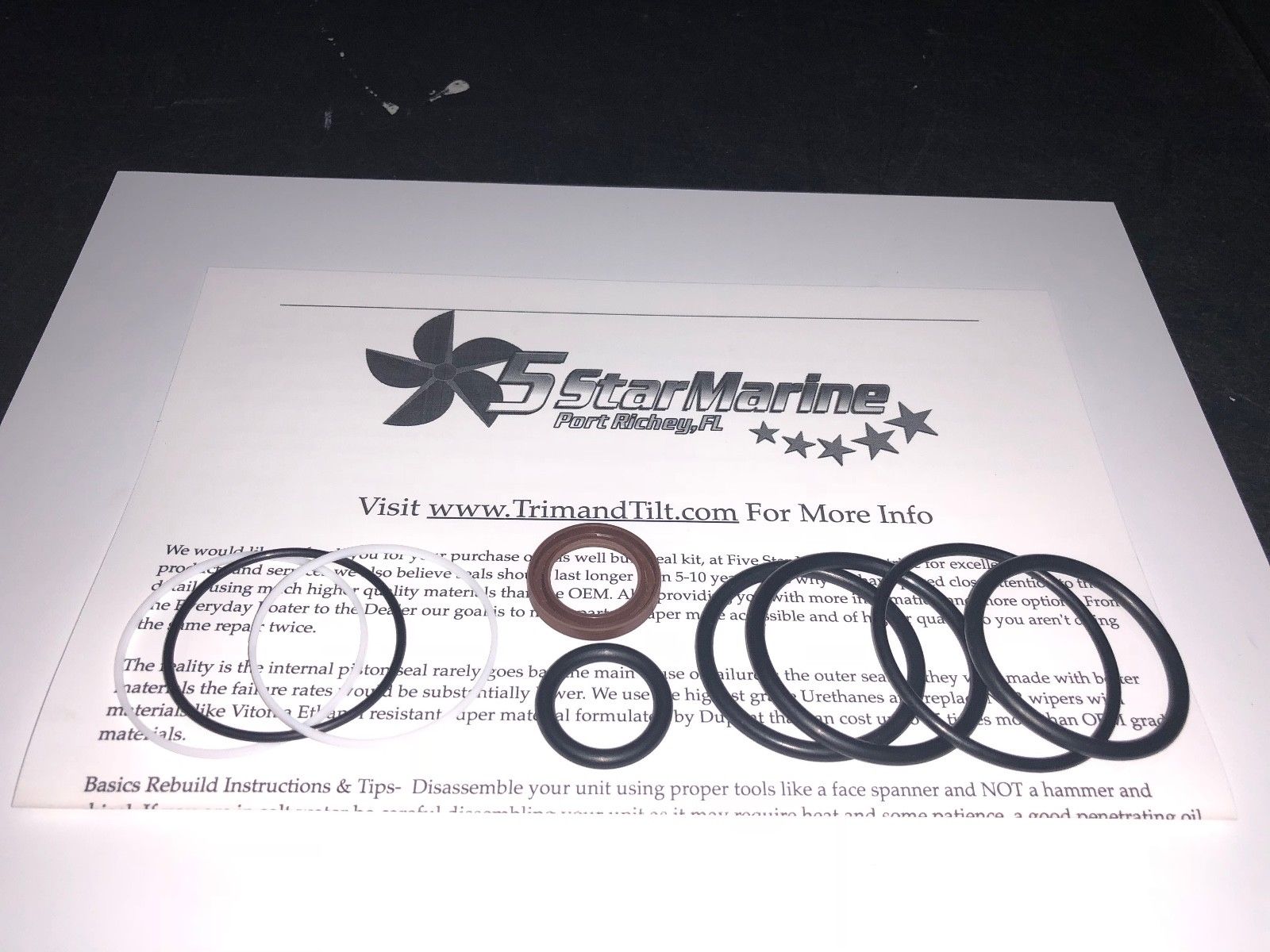 New OMC Cobra Stern Drive OEM Seal Kit 985660 984466 0984466